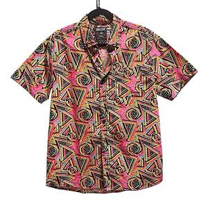 Super Massive Retro Colorful Button Up Shirt Medium